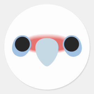 Adesivo A face de uma corella ocidental