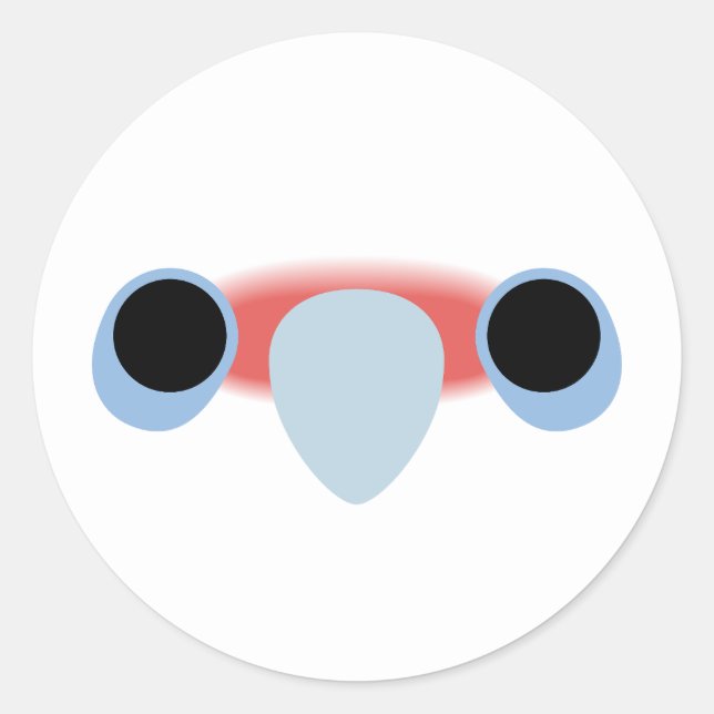 Adesivo A face de uma corella ocidental (Frente)