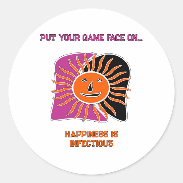 Adesivo A face do sol sorridente (Frente)