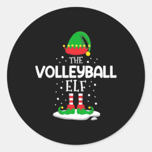 Adesivo A Família De Natal Do Elf De Voleibol Corresponden