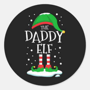 Adesivo A Família De Natal Elf Pai Correspondendo Ao Pai X