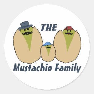 Adesivo A família italiana do Mustachio