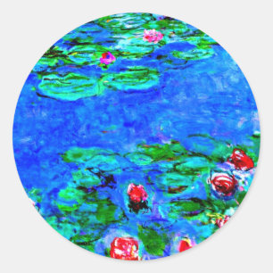 Adesivo A famosa pintura de Monet, Água Lírios (macro vi