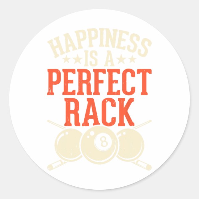 Adesivo A Felicidade É Um Rack Perfeito 1 (Frente)