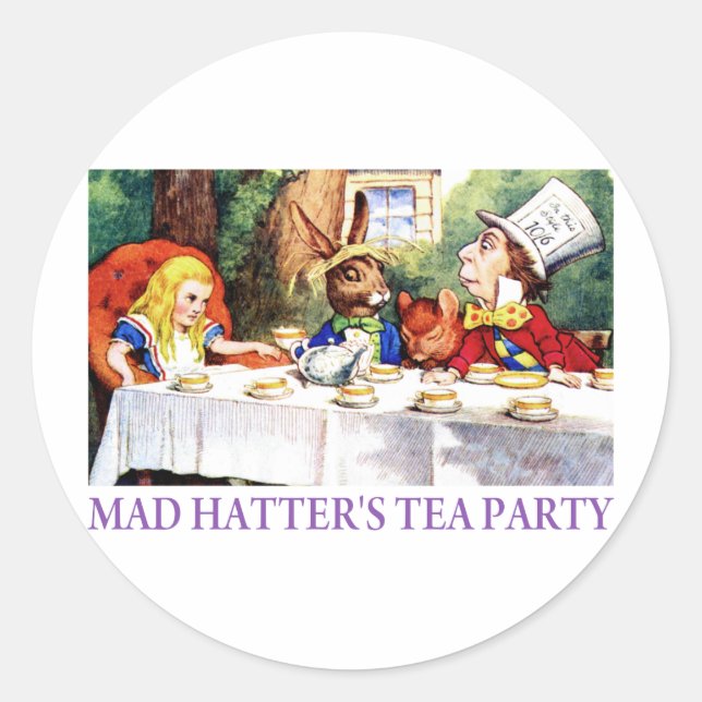 ADESIVO A FESTA DE CHÁ DO MAD HATTER (Frente)