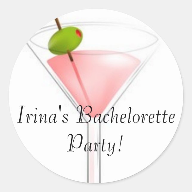 Adesivo A festa de solteira de Irina! (Frente)
