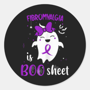 Adesivo A Fibromialgia É Pur Fantasma Cuto De Halloween De