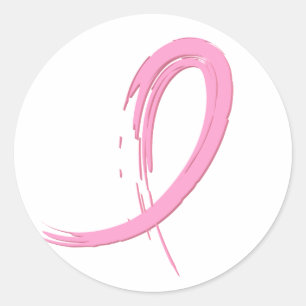 Adesivo A fita cor-de-rosa A4 do cancro da mama