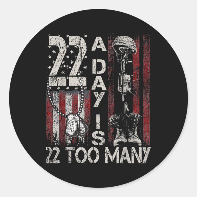 Adesivo A Fita De Sensibilização Do Suicídio Veterano Fita (Frente)