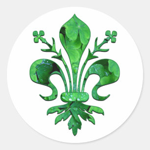 Adesivo A flor de lis afortunada de St Patrick