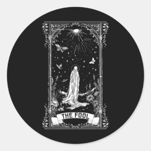 Adesivo A Fool Ghost Cottagecore Tarot Card Major Arcana
