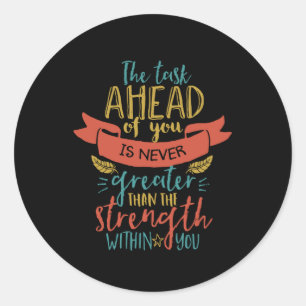 Adesivo A força inspirada das citações acredita em o