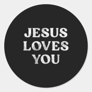 Adesivo A Frase Jesus Te Ama Em Um