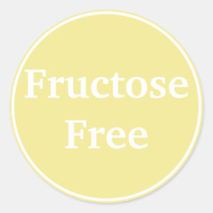 Adesivo A fructose livra. Nenhuma fructose. Alimento