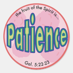 Adesivo A fruta da paciência do espírito mancha a etique