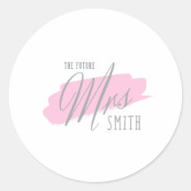 A futura Sra. Smith - Fonte Cinza | Fundo Rosa