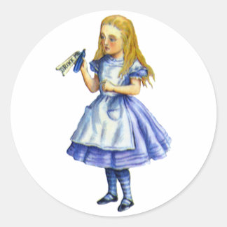 Adesivo A garrafa disse que me bebe de Alice no País das M