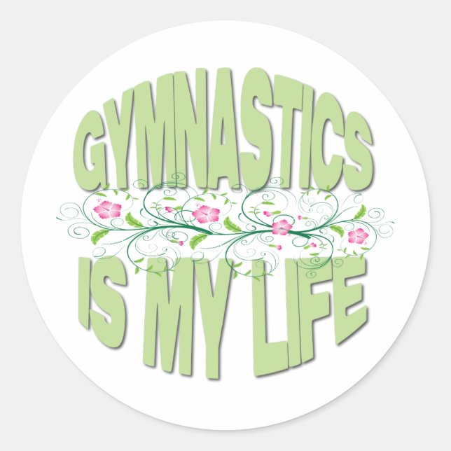 Adesivo A ginástica é a minha vida (Frente)