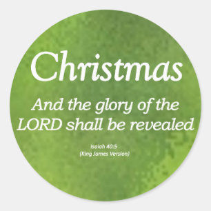 Adesivo A Glória de Deus será Revelada Isaiah 40-5