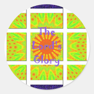 Adesivo A Glória do Senhor: Linda e colorida arte