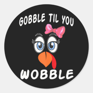 Adesivo A Gopa Enfrenta A Gobble Enquanto Você Grita