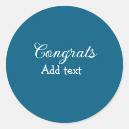 Adesivo A graduação mínima simples de parabéns adiciona