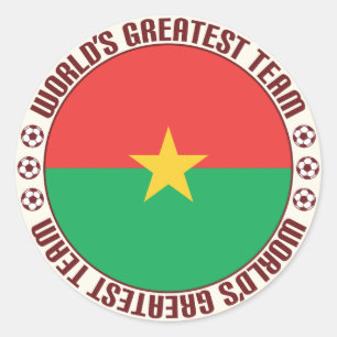 Adesivo A grande equipe de Burkina Faso