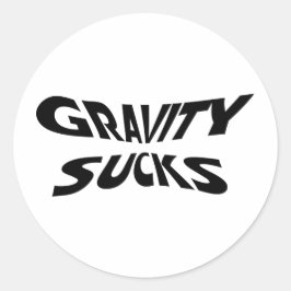 Adesivo A Gravidade é um Desastre - Humor de Física Engraç