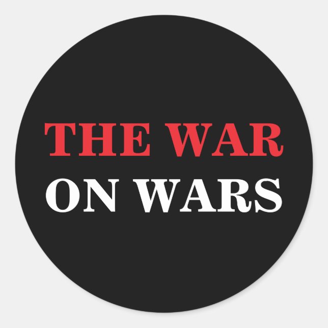 Adesivo A Guerra contra Guerras (Frente)