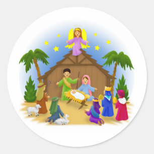 Adesivo A história de Natal