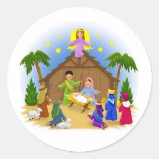 Adesivo A história de Natal