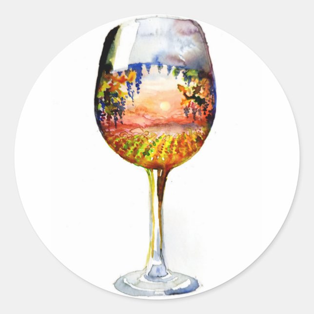 Adesivo A história do vinho (Frente)