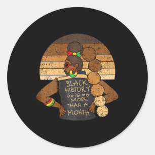 Adesivo A História Negra É Mais De Um Mês De Mulher Afro