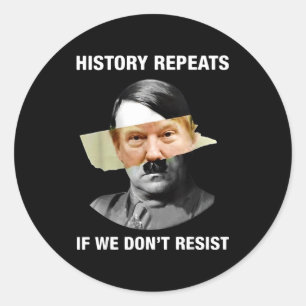 Adesivo A História se Repete Se Não Resistirmos