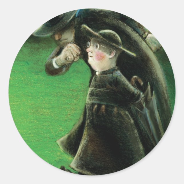 Adesivo A Ilustração do Leitor Brown (Frente)