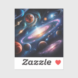 Adesivo A imagem dos planetas