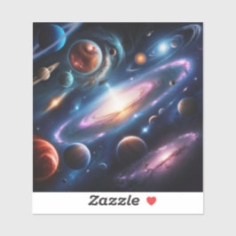 Adesivo A imagem dos planetas