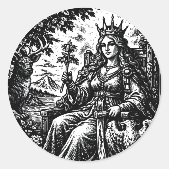 Adesivo A Imperatriz — BurnsInHell Tarot III (Frente)
