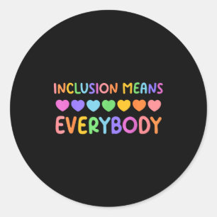 Adesivo A Inclusão Importa Inclusão Significa Todos