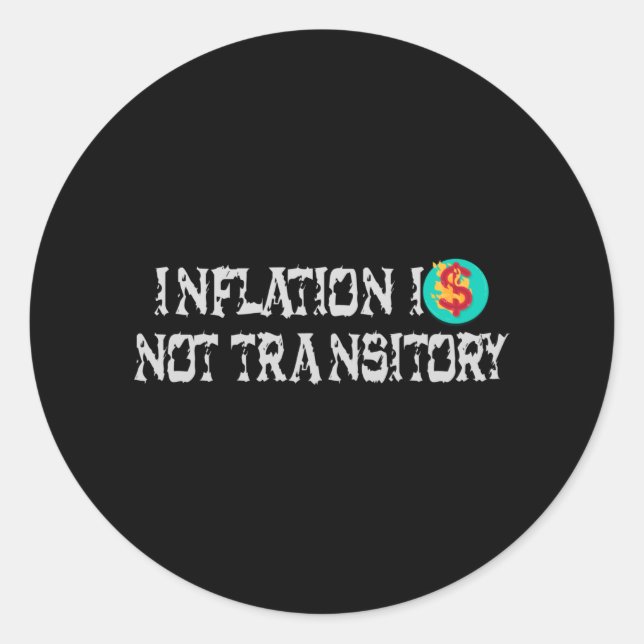 Adesivo A inflação não é transitória (Frente)