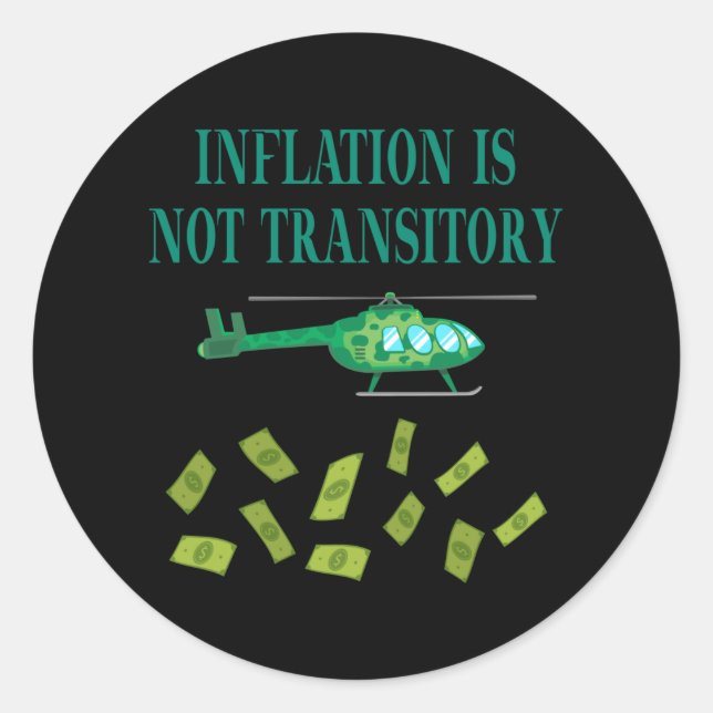 Adesivo A inflação não é transitória (Frente)