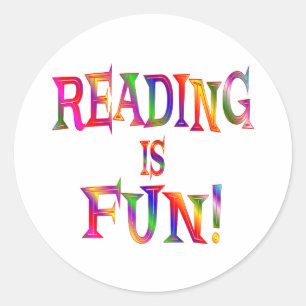 Adesivo A leitura é divertimento