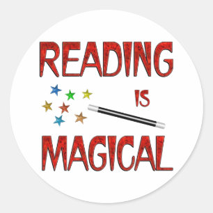 Adesivo A leitura é mágica