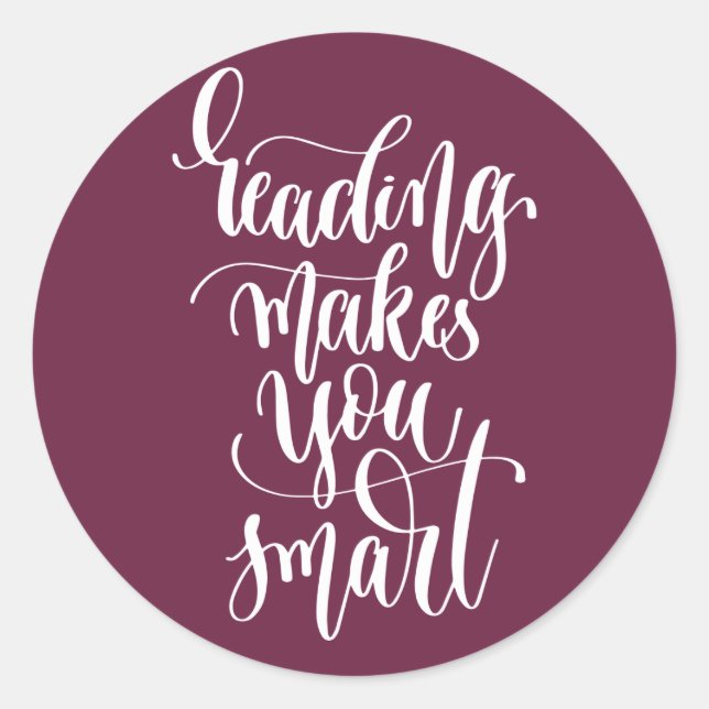 Adesivo A Leitura O Torna Inteligente (Frente)