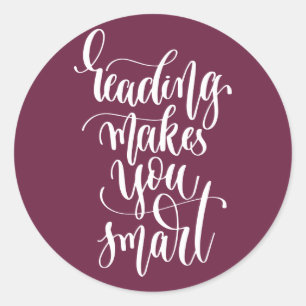 Adesivo A Leitura O Torna Inteligente