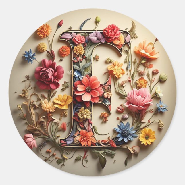 Adesivo A letra F Envelope Sticker (Frente)