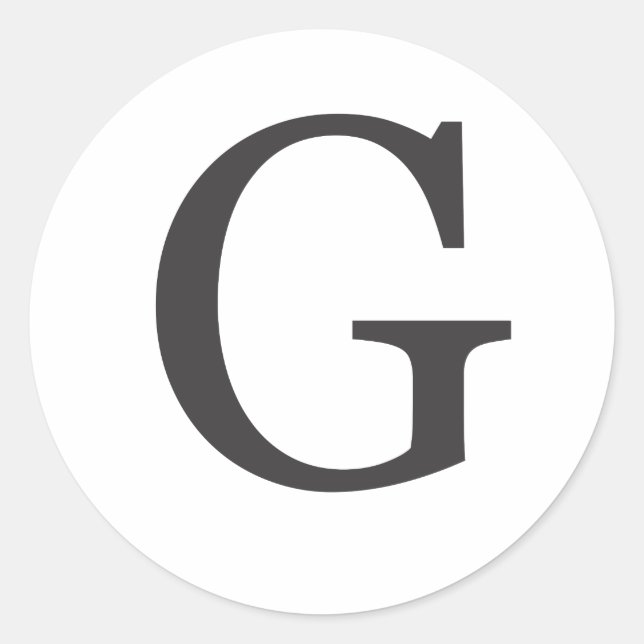 Adesivo "a letra G" (Frente)