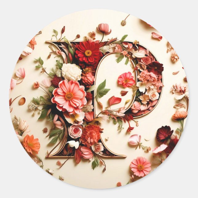 Adesivo A letra P Envelope Sticker (Frente)