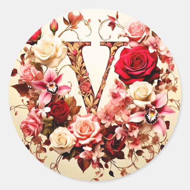 Adesivo A letra V Envelope Sticker (Frente)