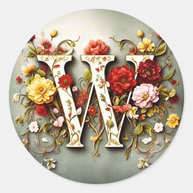 Adesivo A letra W Envelope Sticker (Frente)